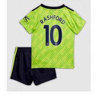Manchester United Marcus Rashford #10 Tredje sæt Børn 2022-23 Kortærmet (+ Korte bukser)
